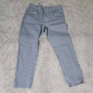 Seven7 Blue and White Striped Pants